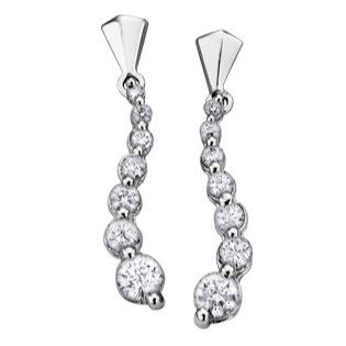 corona  EE1871W/100 Journey Diamond Earrings 