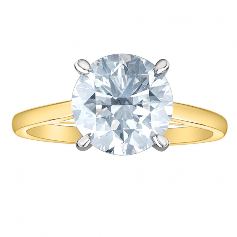 diamondevolution R10136YW/300 The quintessential four-prong setting is the engagement ring your love has dreamt of her whole life.